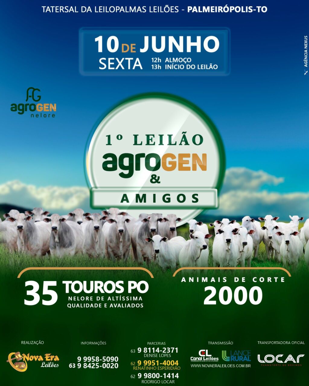 1º LEILÃO AGROGEM & AMIGOS